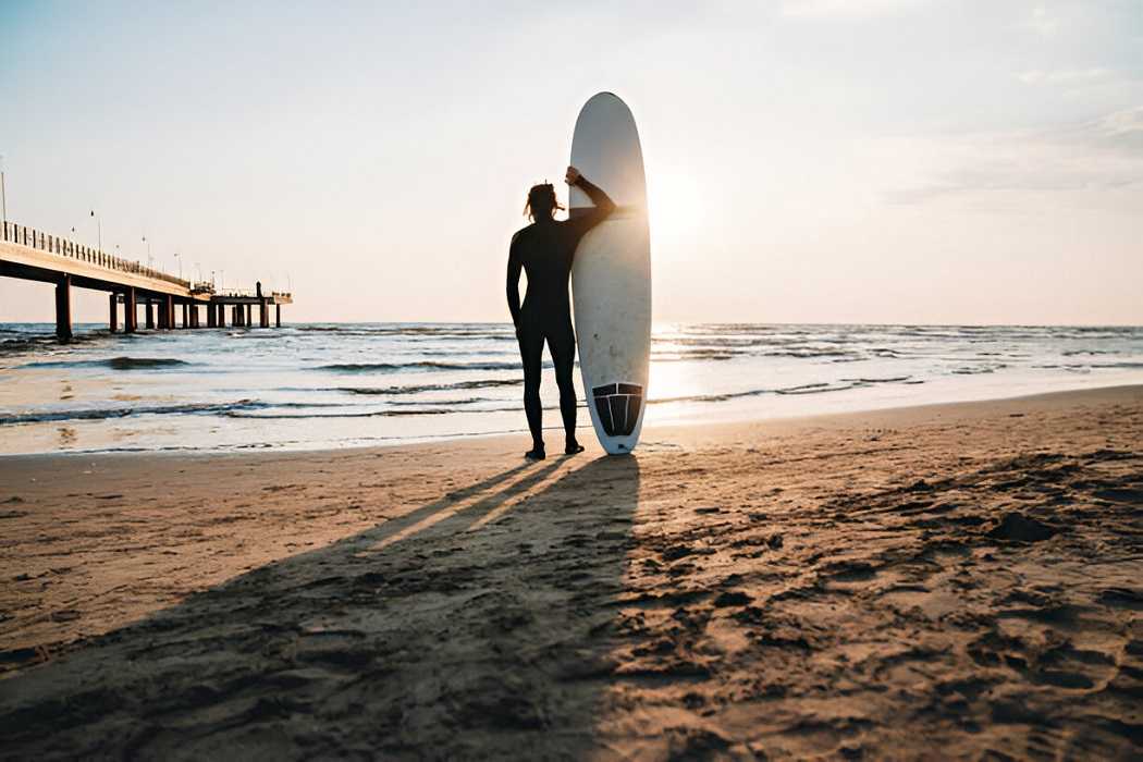 Bob’s Board surf and skate shop displaying surfboards, skateboards, and accessories